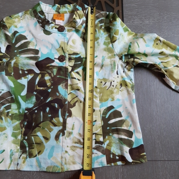 Ruby Rd. Green and Brown Utility Jacket - Picture 6 of 13